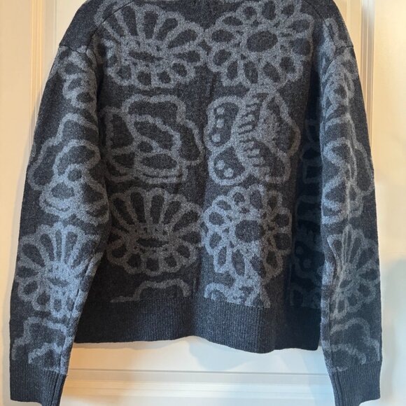 Marimekko Bold Floral Knit Sweater | Scandinavian Designer | Size L - Picture 3 of 3